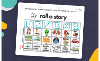 Roll A Story Printable – Creative Writing Activity