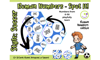 Roman Numerals – Math Count Game (Soccer Style)