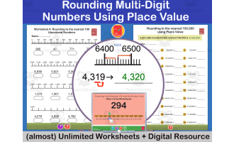 Round Multi-Digit Whole Numbers using Place Value and the Number Line