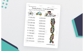 Rounding to the Nearest Million – Math Worksheet