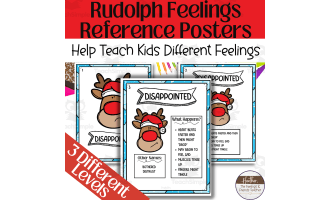 Rudolph The Red Nosed Reindeer Feelings & Emotions Anchor Chart