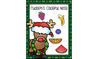 Rudolph's Colorful Nose | Interactive Reading Packet