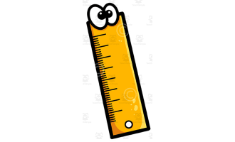 Ruler cartoon clipart- Back to school graphics