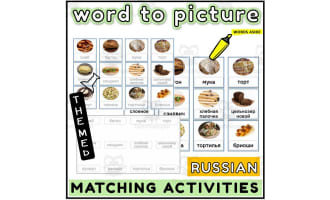 Russian Word to Picture Activities Flashcards 3
