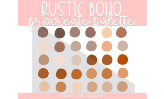 Rustic Boho Procreate Color Palette