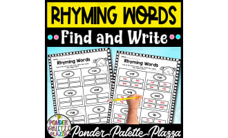 Ryhiming Words - Find and Write