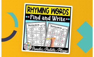 Ryhiming Words - Find and Write
