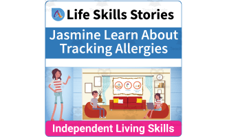 Safety Life Skills: Jasmine Learn About Tracking Allergies
