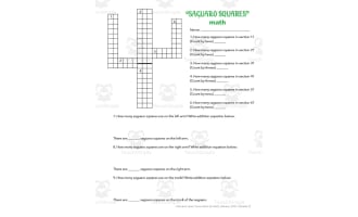Saguaro Squares Math Activity