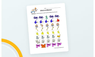 Same Different Objects Worksheet