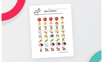 Same Different Picture Worksheet