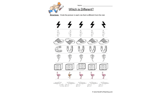 Same Different Pictures Worksheet