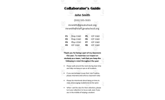 Sample Collaborator Guide