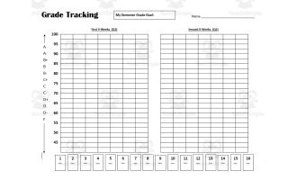 Sample Grade Tracking Sheet