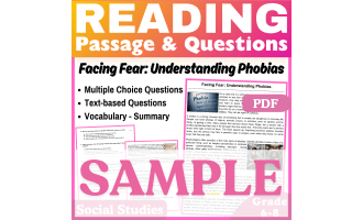 SAMPLE Social Studies Reading Passage: Understanding Phobias