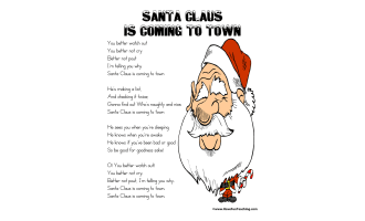 Santa Claus Is Coming To Town Lyrics