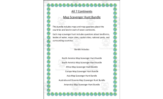Scavenger Hunt: 7 Continents Bundle