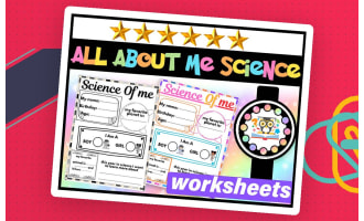 Science All About Me Worksheet Poster Writing