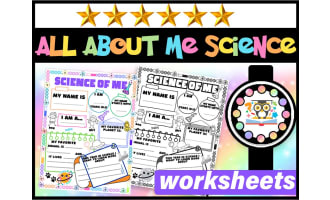 Science All About  Worksheet | First Day of School All About Science