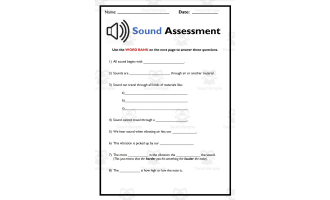 Science Assessment: Sound and Vibration