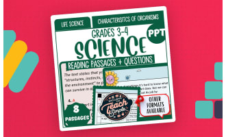 Science Comprehension on Characteristics of Organisms (PPT)