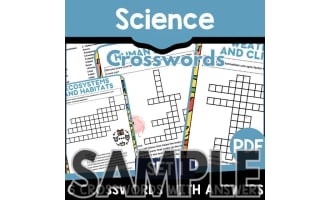 Science Crossword - Set 1: 1 Page Sample (PDF)