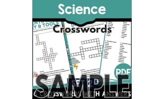 Science Crossword - Set 2: 1 Page Sample (PDF)