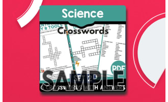 Science Crossword - Set 2: 1 Page Sample (PDF)