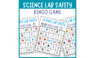 Science lab safety bingo game laboratory rules vocabulary activities