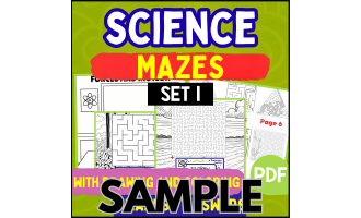 Science Mazes - Set 1: 1 Page Sample (PDF)