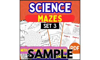 Science Mazes - Set 3: 1 Page Sample (PDF)