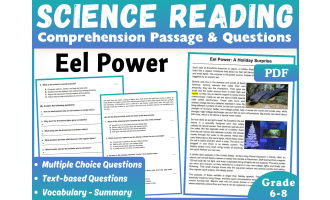 Science Reading Comprehension Passage: Eel Power (PDF)