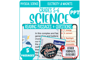 Science Reading Passages on Electricity and Magnets (PPT)