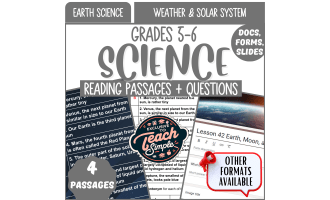 Science Reading Passages on Weather and Solar System (Google Drive)