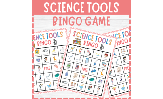 Science Tools & Lab Safety Bingo Game Printables