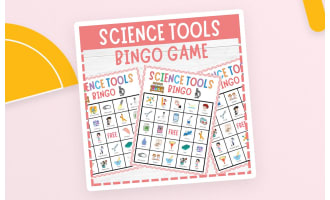 Science Tools & Lab Safety Bingo Game Printables