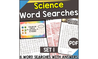 Science Word Searches - Set 1 (PDF)