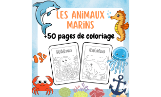 Sea Animals Coloring Pages in French