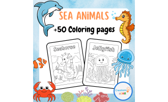 Sea Animals Coloring Pages.