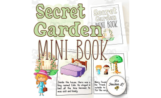 Secret Garden Foldable Mini Book Set Grade 1 2 3 ELA