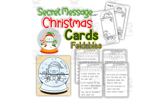 Secret Message Christmas Cards