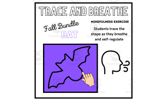 SEL: BAT Mindfulness Breathing Calming Activity | Halloween/Fall