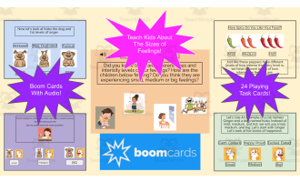SEL Boom Cards! What Is The Size Of The Feeling? With Audio