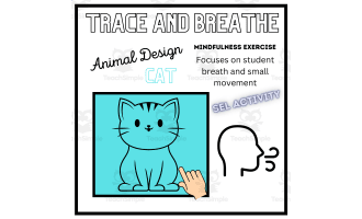 SEL: CAT Mindfulness Breathing Calming Activity