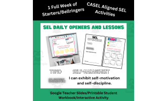 SEL Daily Openers/Bellringers | Self-Motivation and Self Discipline