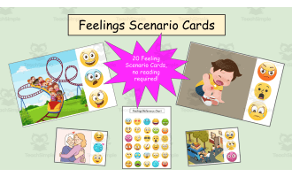 SEL Feeling Scenario Cards-No Reading Required!