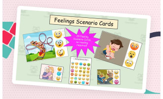 SEL Feeling Scenario Cards-No Reading Required!