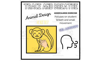 SEL: MONKEY Mindfulness Breathing Calming Activity