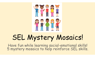SEL Mystery Mosaics Worksheets (Social-Emotional Fun)