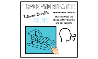 SEL: SLED Mindfulness Breathing Calming Activity | Winter/Holiday